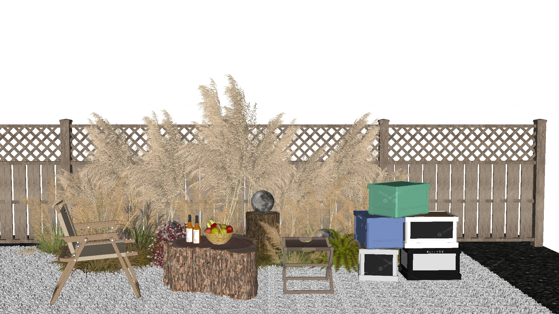 Courtyard Landscape 3D Models