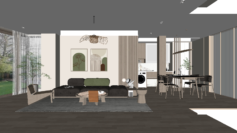 Japanese Living & Dining Room