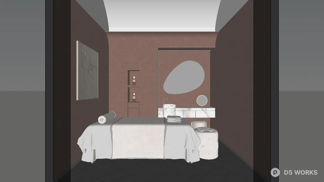 Minimalist Spa Treatment Room 3d model - Image 1
