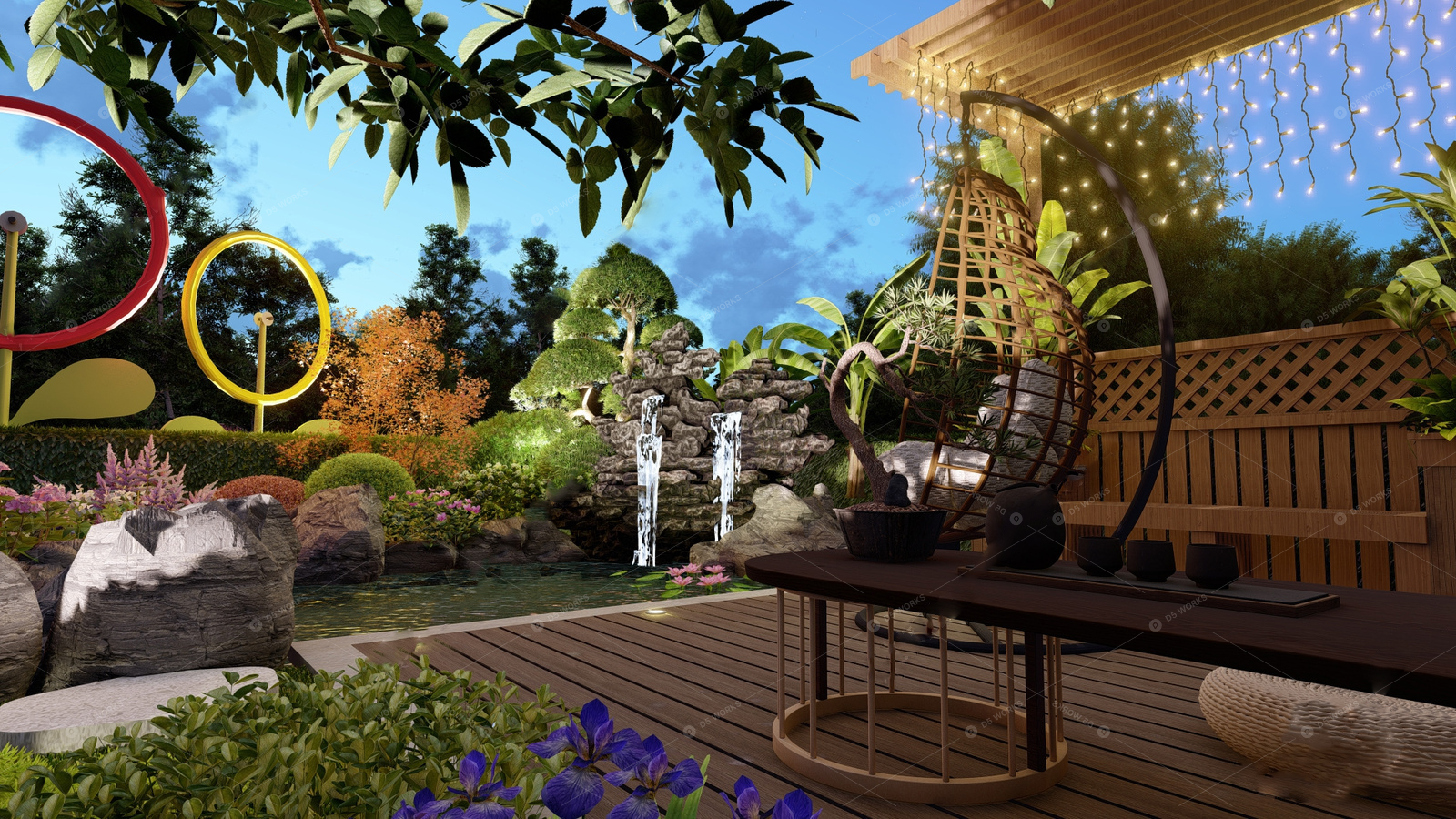 Courtyard Landscape 3D Models 2