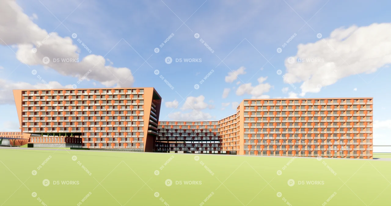 School Building 3d model thumbnail 3