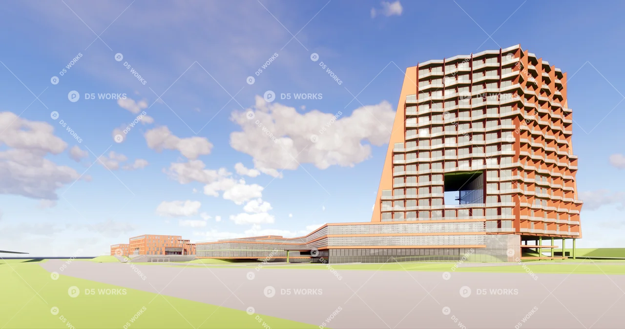 School Building 3d model thumbnail 5