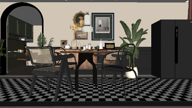 Transitional Dining Room (Home)