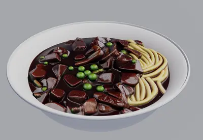 Jajangmyeon 3d model
