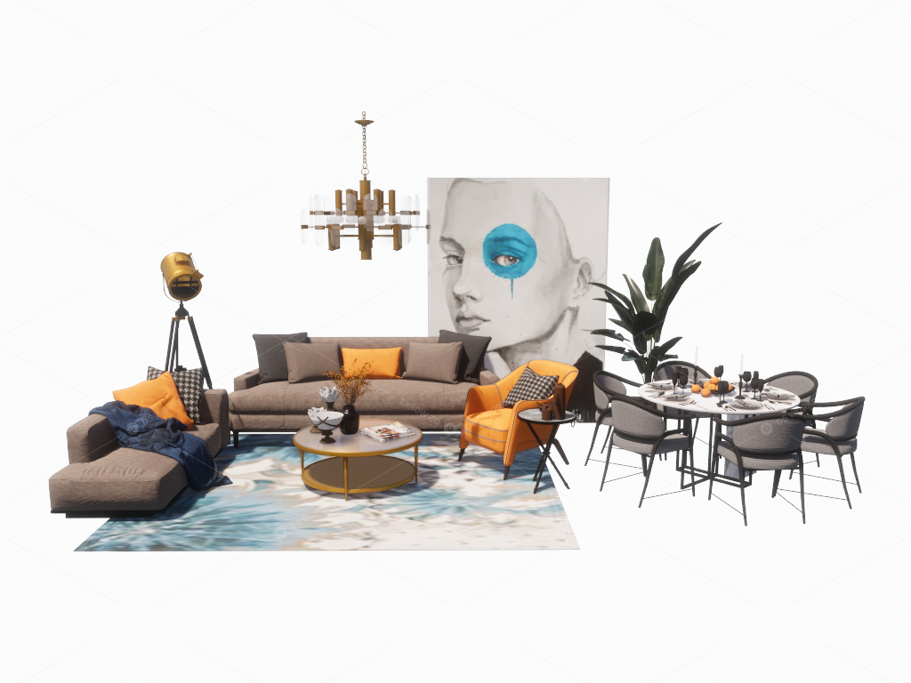 Furniture Sets 3D Models