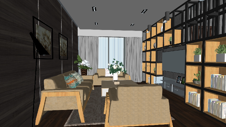 Modern Study Room