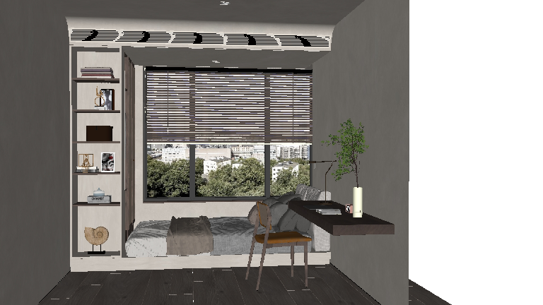 Minimalist Study Room