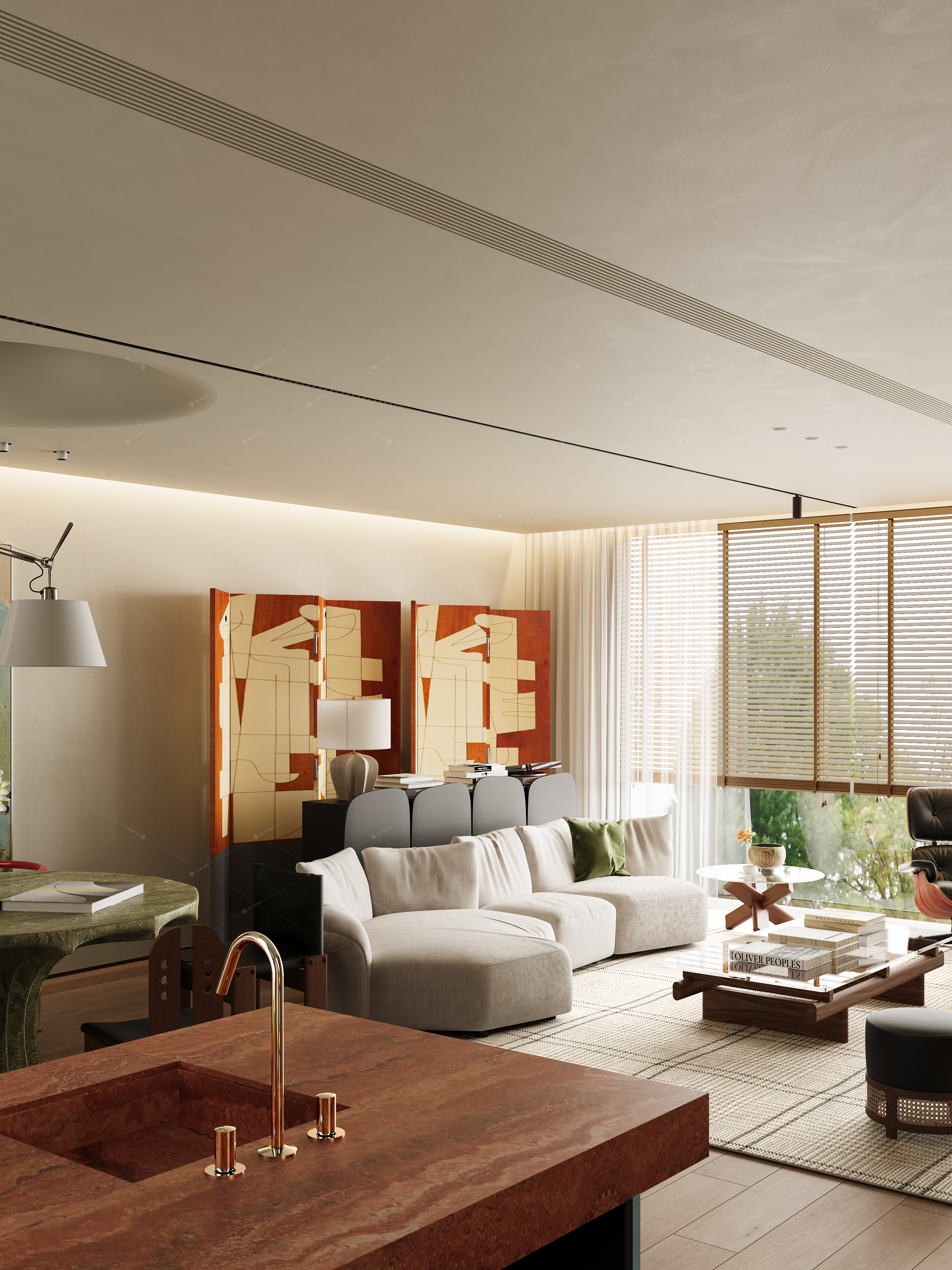 Living & Dining Rooms 3D Models 7