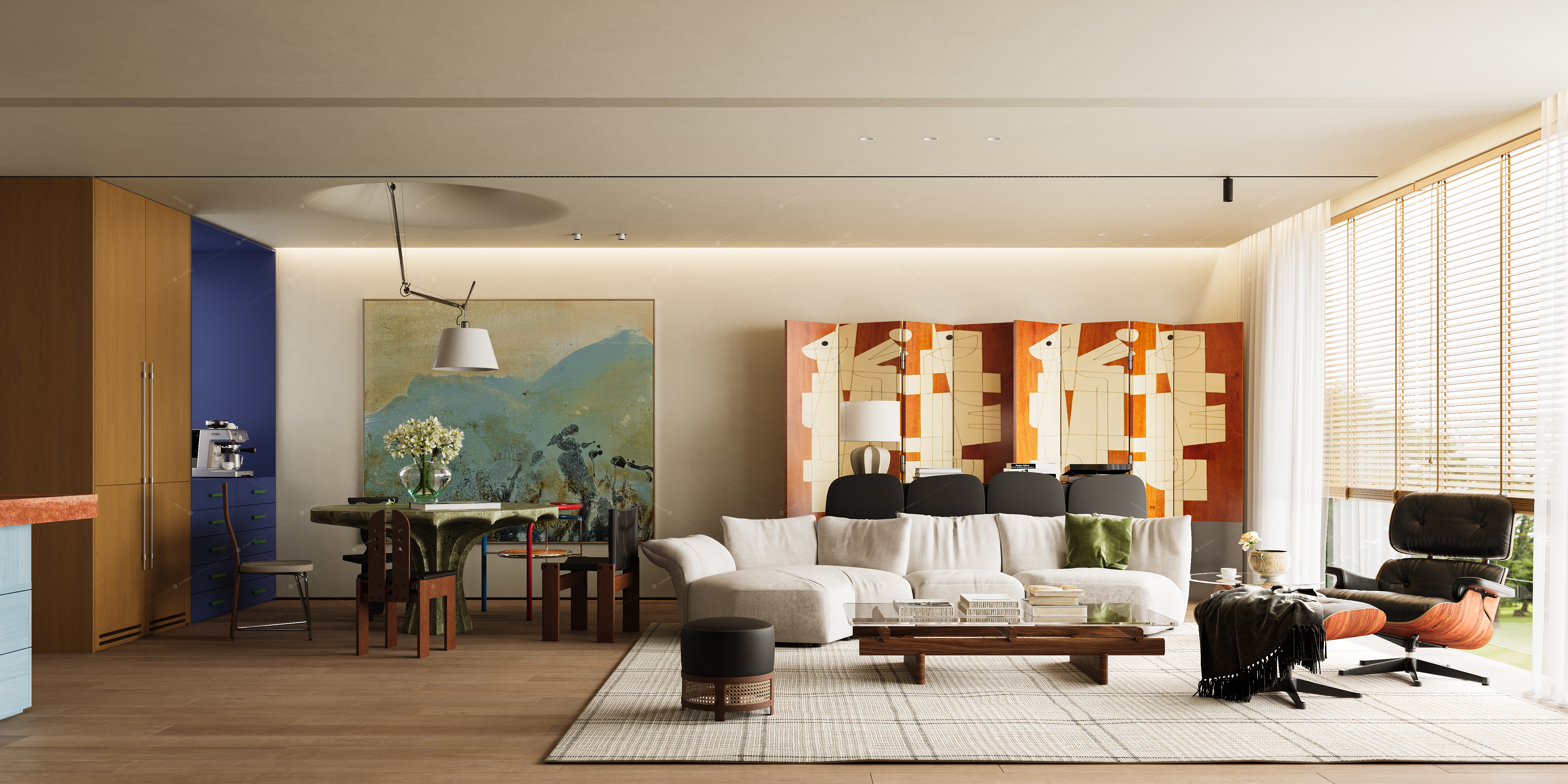Living & Dining Rooms 3D Models 8