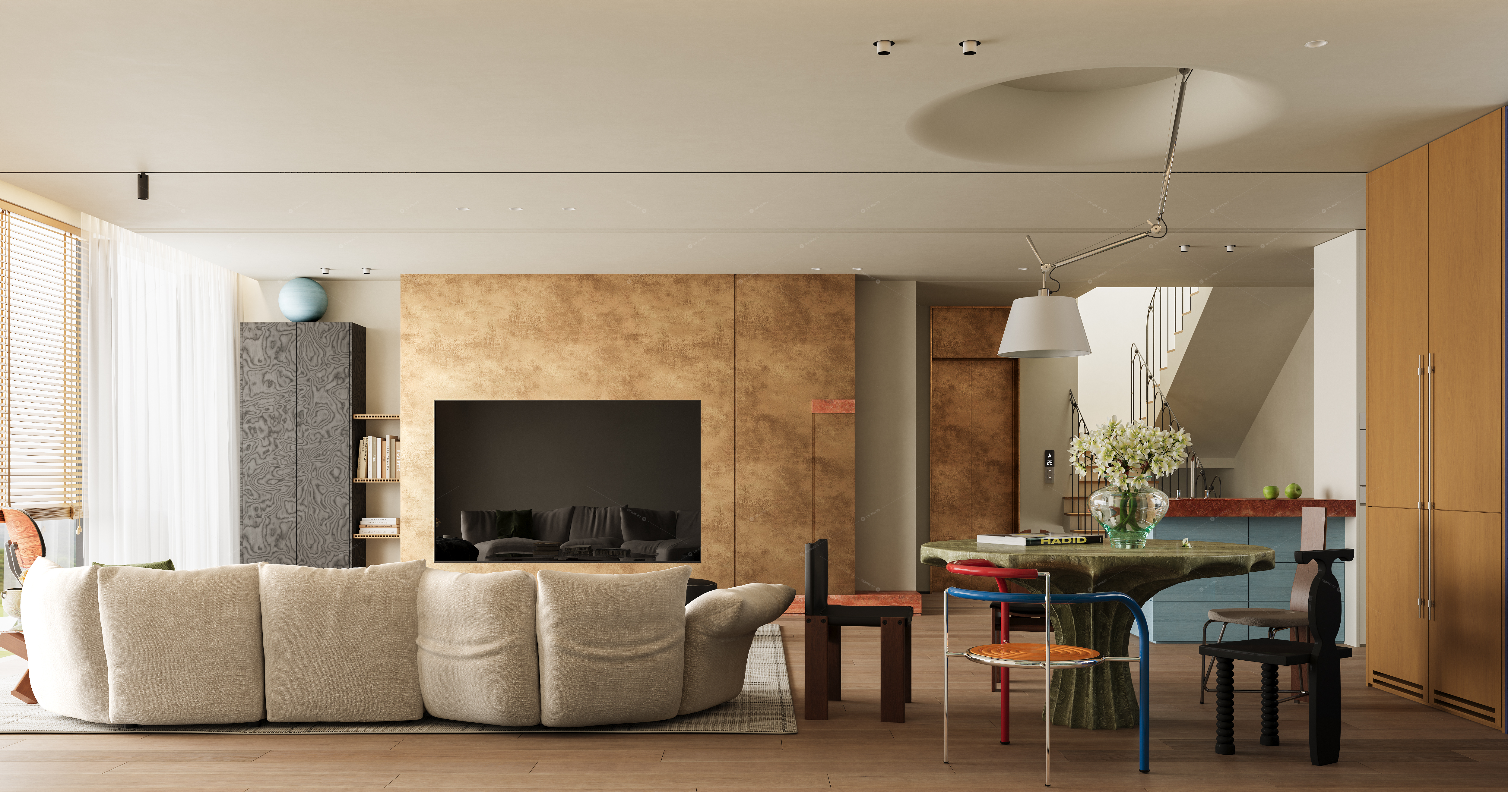 Living & Dining Rooms 3D Models 9