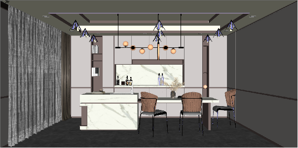 Modern Dining Table & Chairs Set