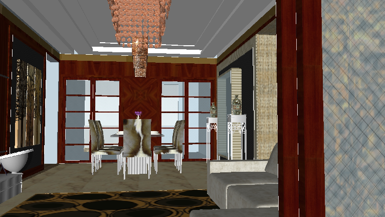 Chinese Living & Dining Room