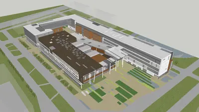 Modern School Building