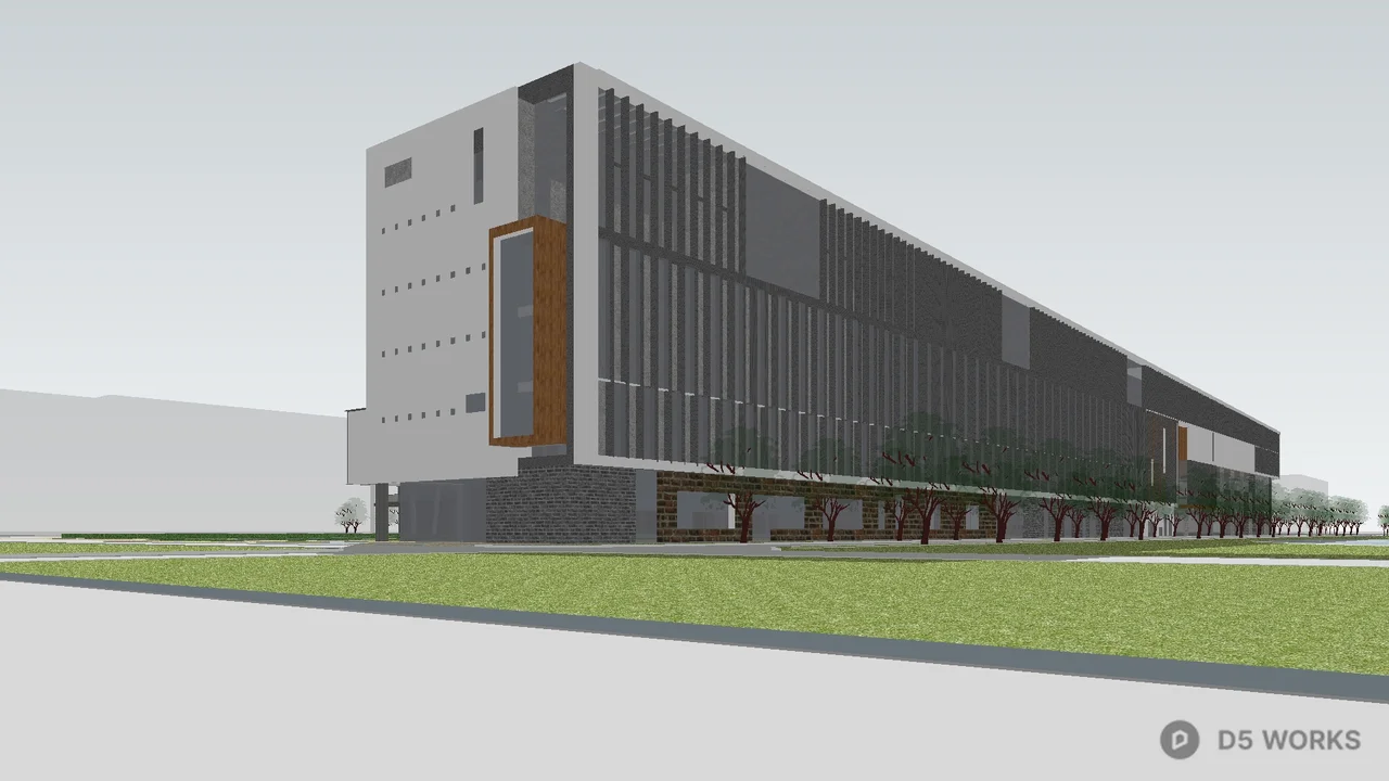 Urban Planning Corridor View 3d model thumbnail 4