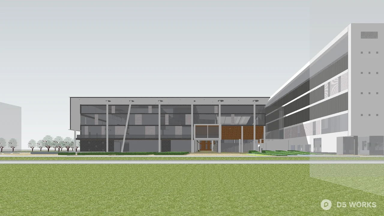Urban Planning Corridor View 3d model thumbnail 6