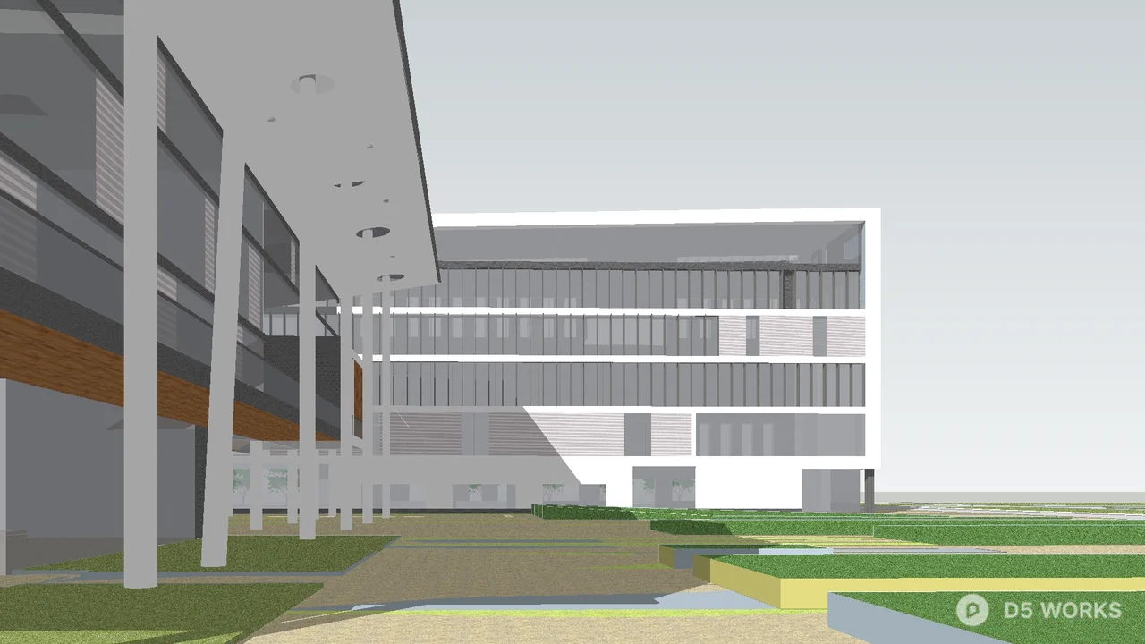 Urban Planning Corridor View 3d model thumbnail 3