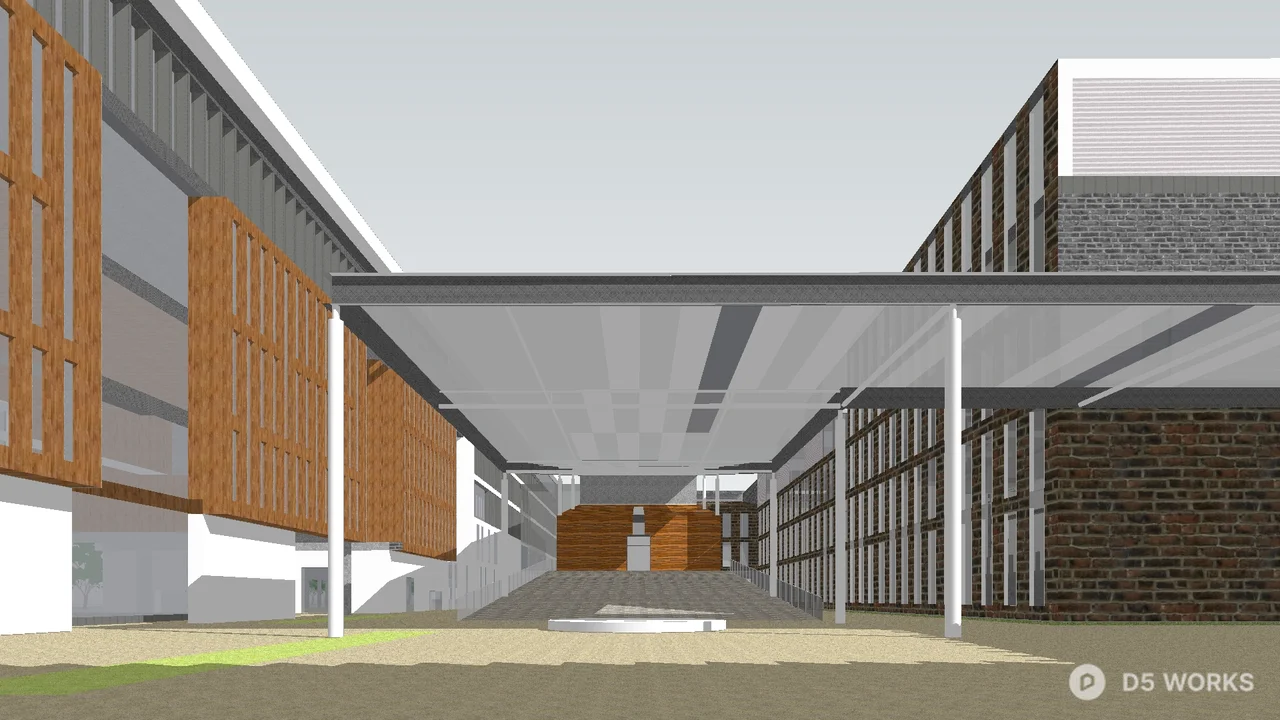 Urban Planning Corridor View 3d model - Image 1