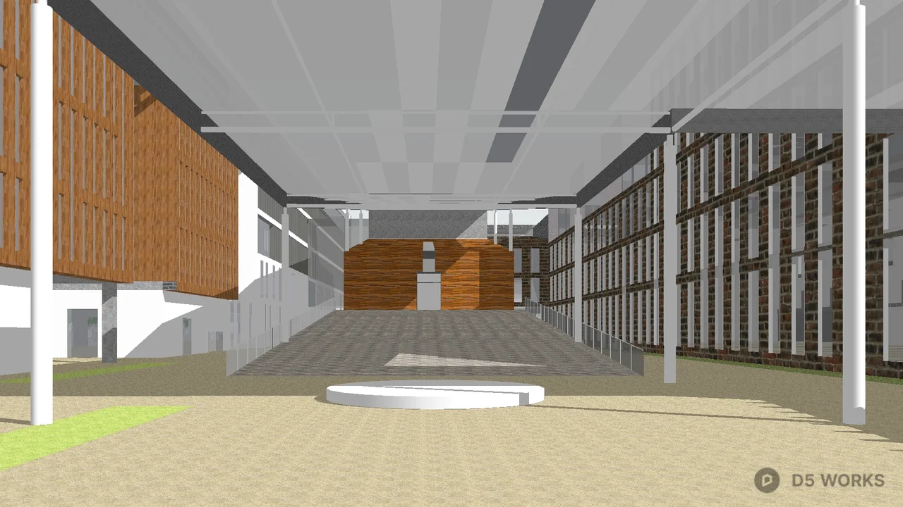 Urban Planning Corridor View 3d model thumbnail 5