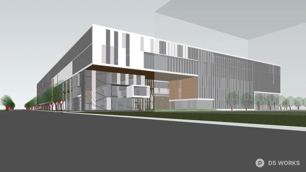 Urban Planning Corridor View 3d model thumbnail 7