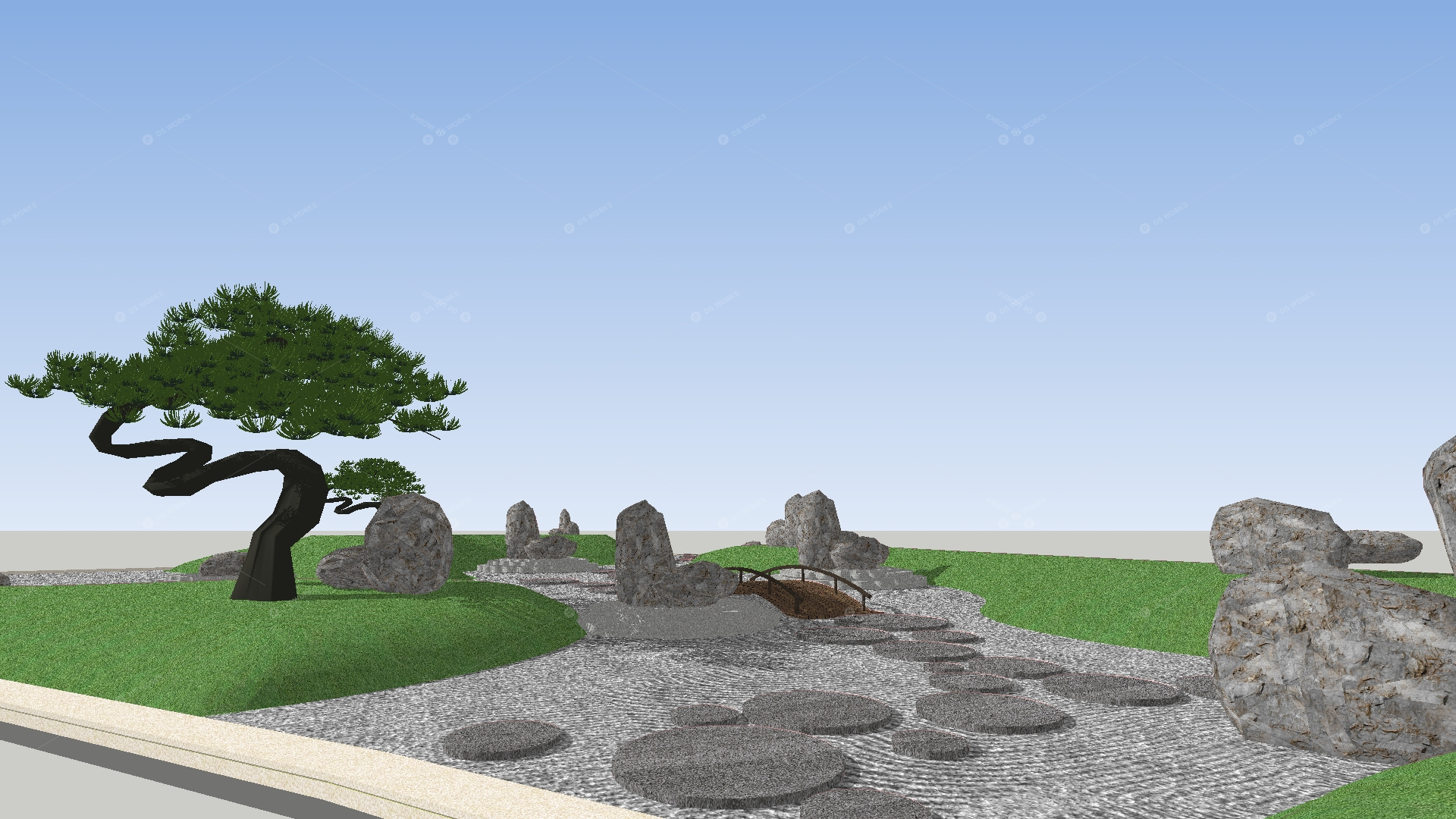 Courtyard Landscape 3D Models