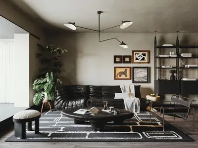 Dark Academia Home Living Room