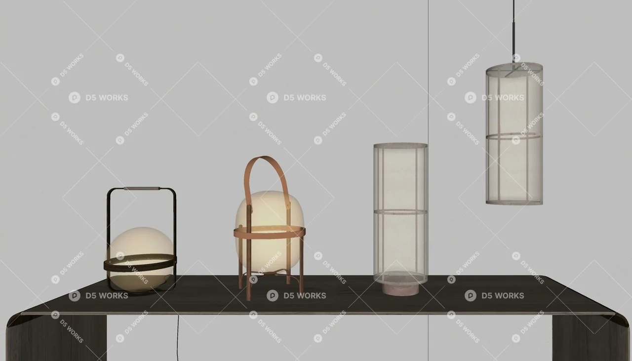 Lamp Combination 3d model thumbnail 2