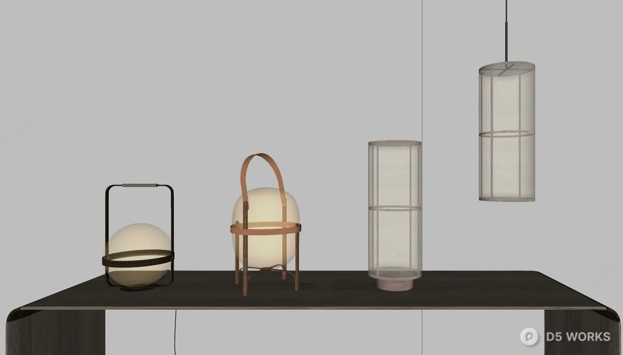 Lamp Combination 3d model thumbnail 2
