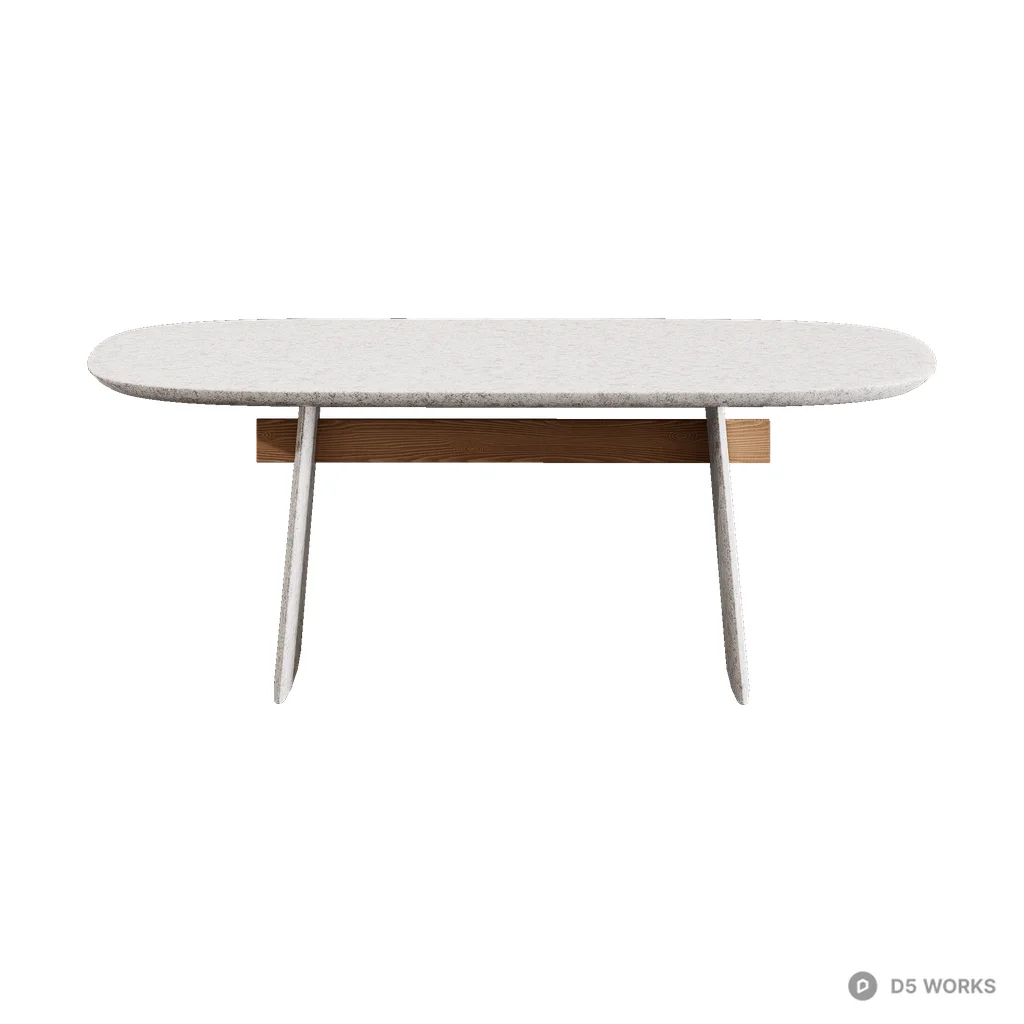 Adam Dining Table 03 3d model - Image 1