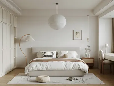 Creamy Home Bedroom