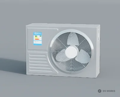 Outdoor Air Conditioner Unit 3D Model .d5a
