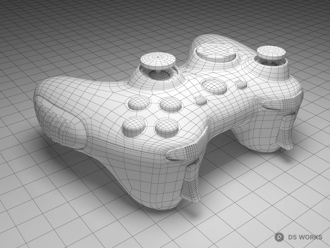 Game Controller 3d model thumbnail 2
