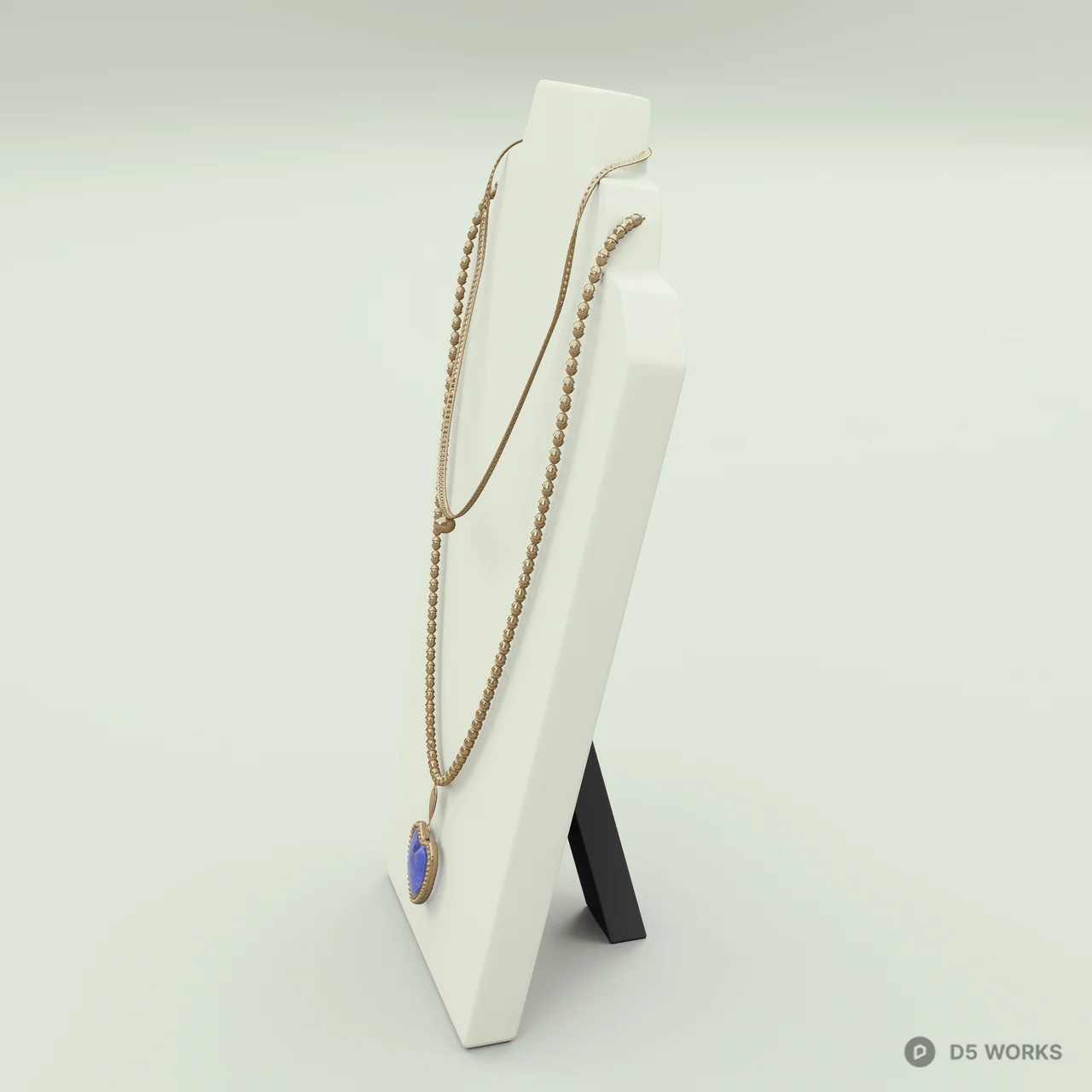 Jewelry showcase 17 3d model thumbnail 2