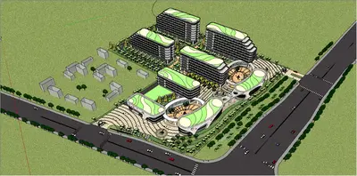 Modern Hospital Building