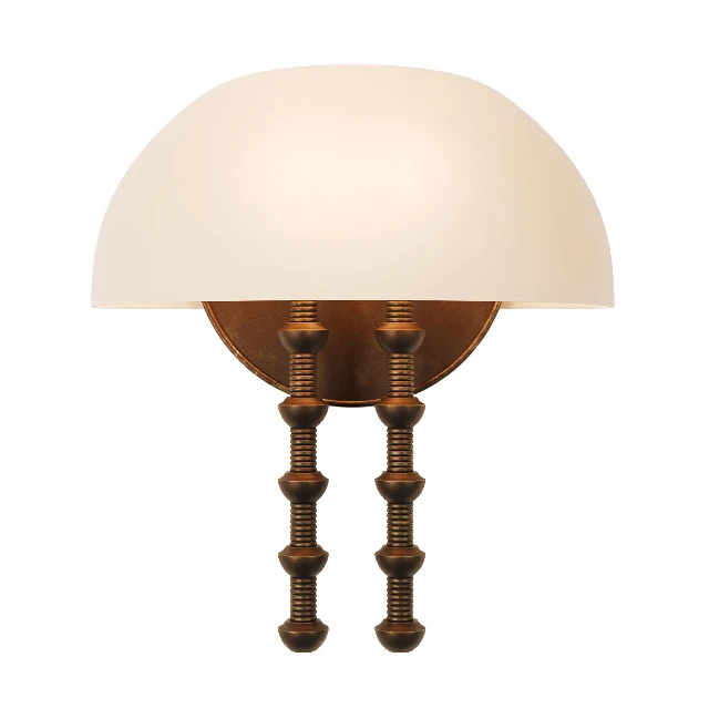 Vintage Industrial Bronze Wall Sconce 3d model
