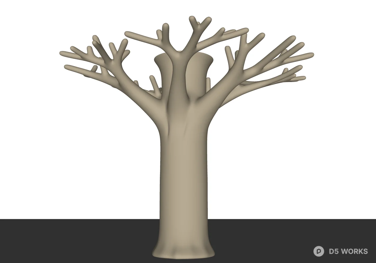 Tree Skp File Artistic Tree Installation 3D Model .skp / .max