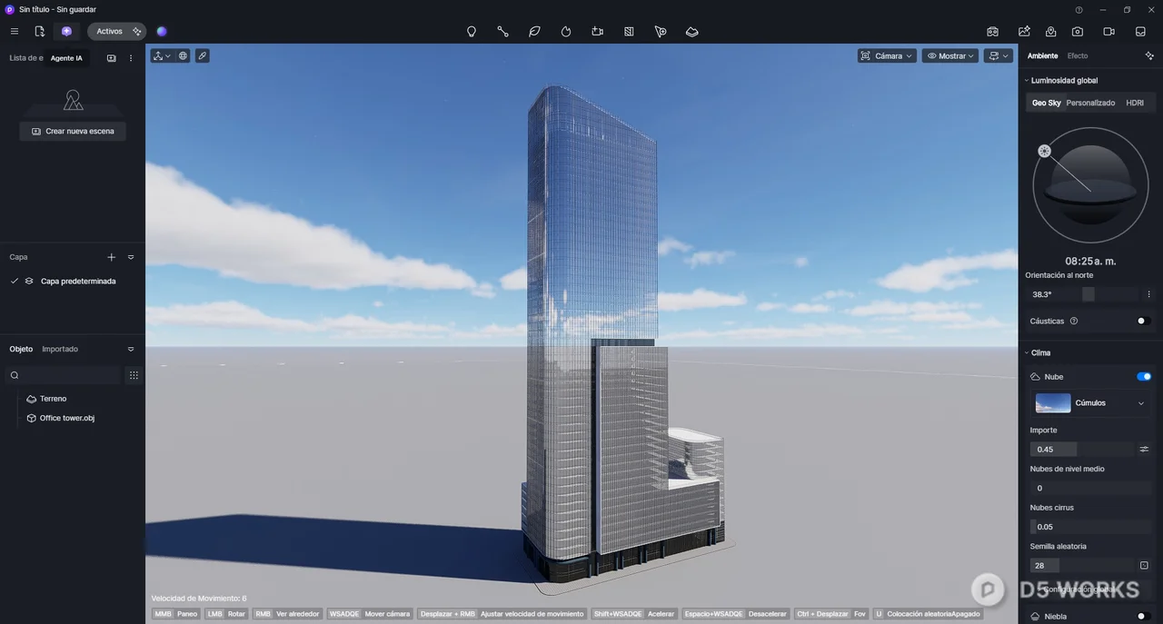 Modern Glass Office Tower 3d model thumbnail 10
