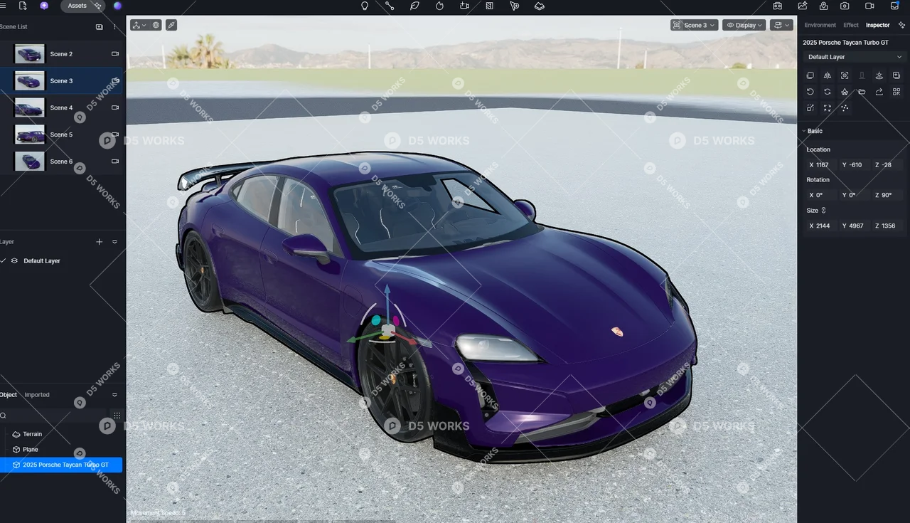 Car 3d model thumbnail 6