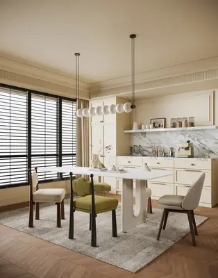 Dining Room (Home) 3d model