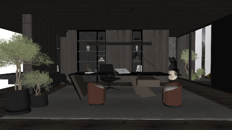 Modern Study Room