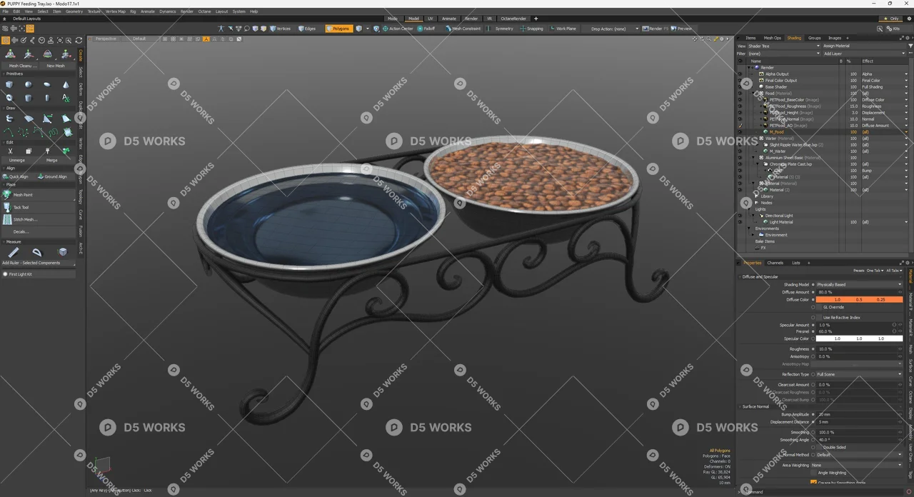 Elevated Pet Bowl 3d model thumbnail 9