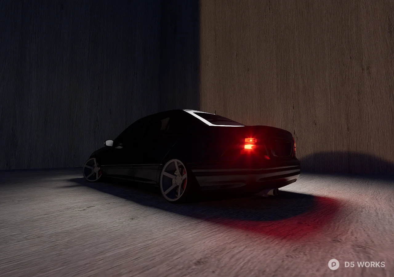 2002-Mercedes-Benz-C32-AMG 3d model thumbnail 2