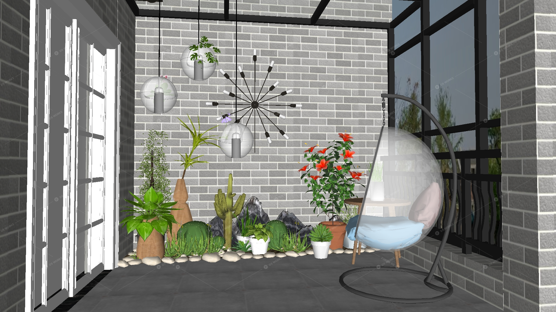 Gardens & Balconies 3D Models