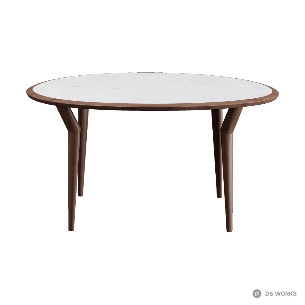 Gutta Dining Table 02 3d model - Image 1