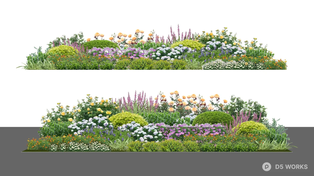 Floral Meadow Arrangement 3d model - Image 1