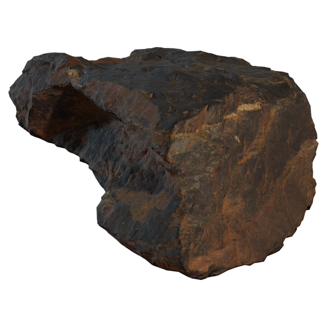 Realistic Volcanic Basalt Rock 3d model