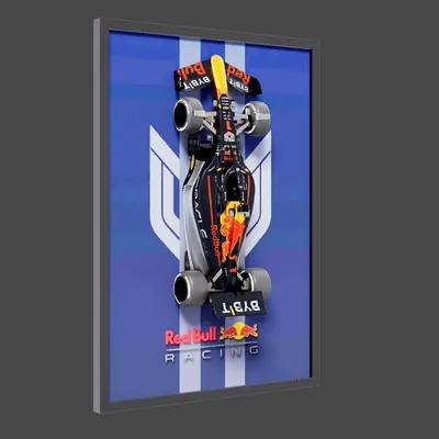 Racing Car Photo Frame Decoration Model 3d model