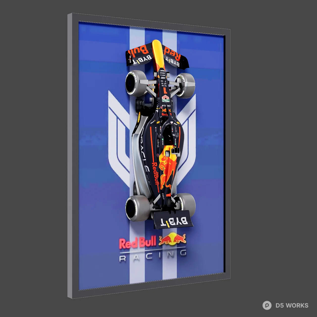 Racing Car Photo Frame Decoration Model 3d model - Image 1