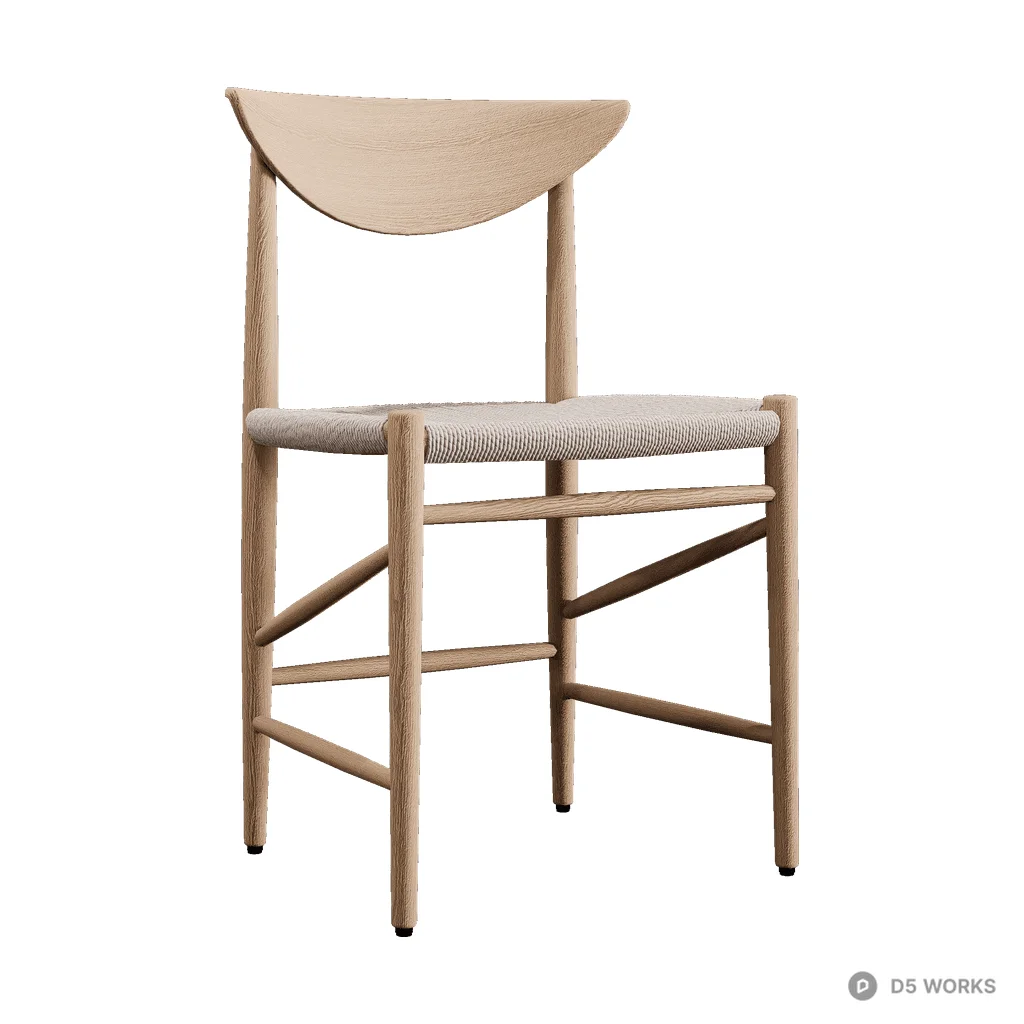 Drawn HM3 Dining Chair 3d model - Image 1