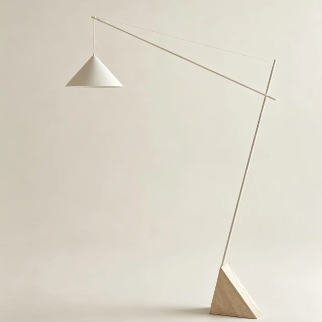 Minimalist Geometric Cantilever Floor Lamp 3d model