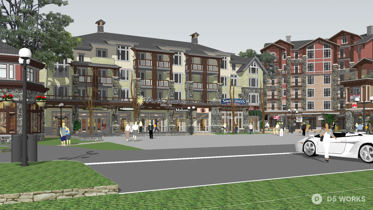 Commercial Street Landscape 3d model thumbnail 4